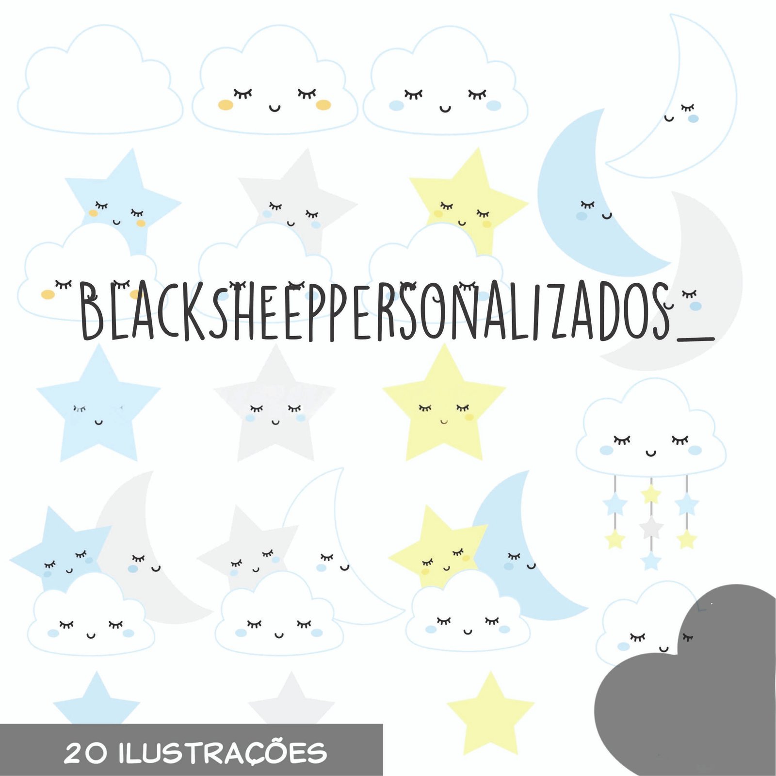 KIT DIGITAL NUVEM, LUA E ESTRELA